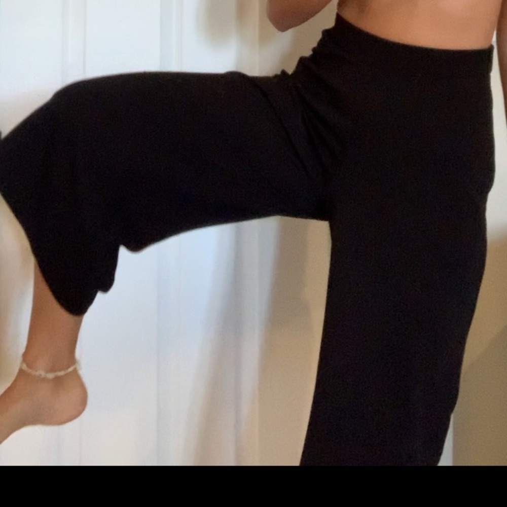 Black pants asos - til up ankles US4